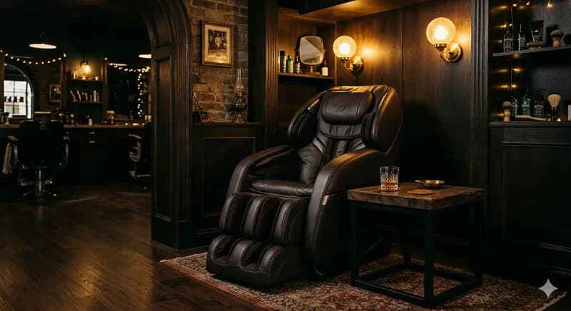 Cadeira de massagem — estação de relaxamento para clientes